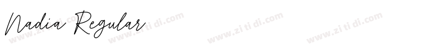 Nadia Regular字体转换